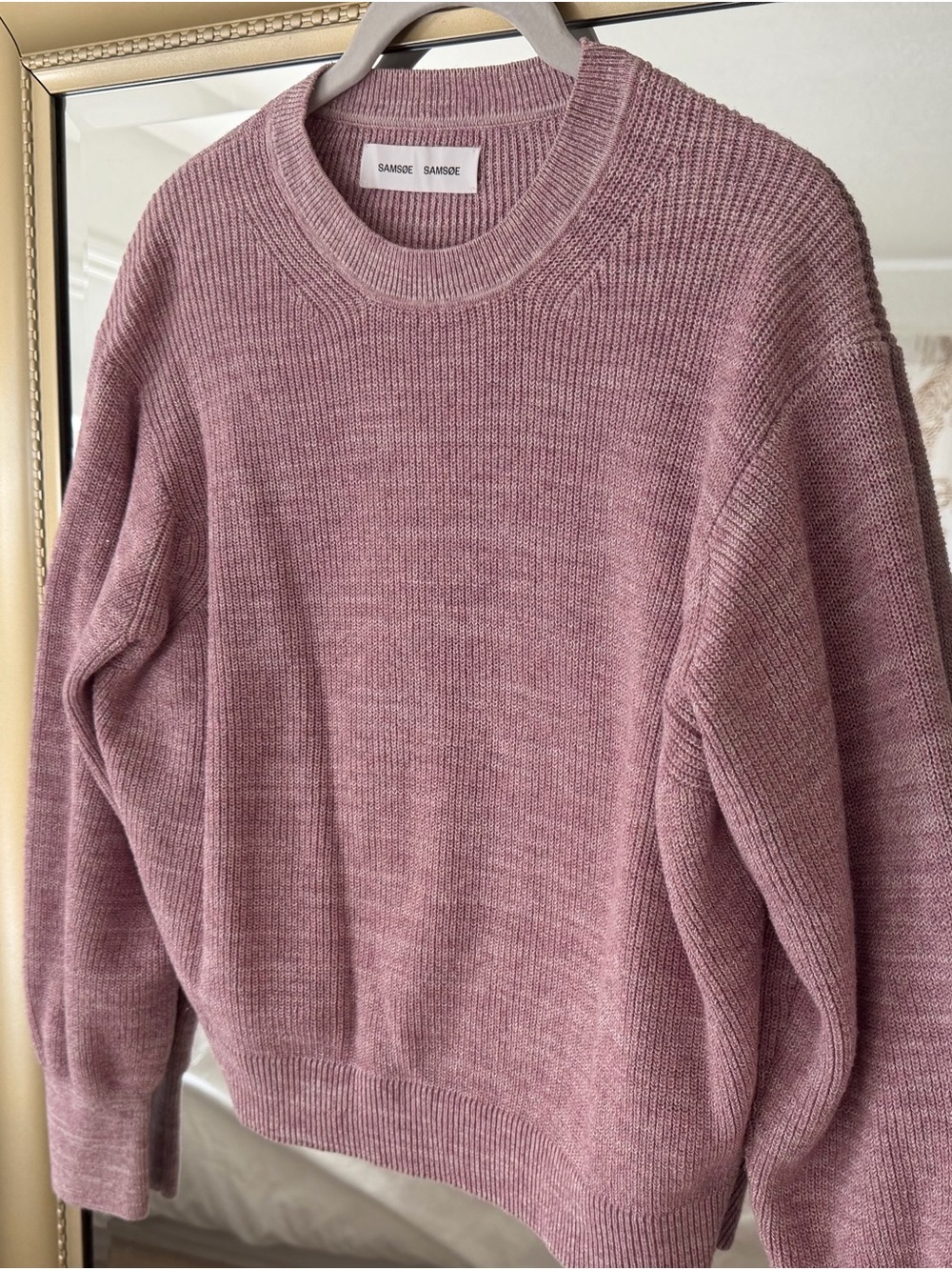 Samsøe Samsøe Mauve Shadow Crewneck Sweater (Danish design house)